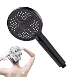 Duschkopf mit Griff – leistungsstarke Hochdruckdusche, 5 Modi Sprühnebel Regen für Reinigung Bad Haus Wohnung