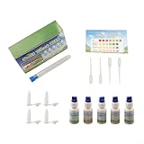Vasiumic Bodentest-Set, pH-Wert, Messflüssigkeiten, 10 ml Flaschen, Gartenarbeit, Landwirtschaft, Landschaftsbau, tragbar, einfach zu bedienen