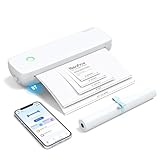 Bisofice L81 Mobiler Tragbarer Drucker Bluetooth Thermodrucker A4 Mobiler Drucker A4 Klein Kompakt Portable Printer Unterstützen Thermopapier A4, Kompatibel mit Android iOS Mac