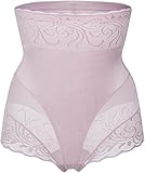 QFIESY Die hohe Taille und die Oberschenkel liegen eng an und Sorgen dafür, DASS die figurformenden Shorts und die Spitze für Damen fest sitzen (Hellviolett, Größe L)