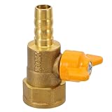DECORNIJIA Gas Kugelhahn Messing 1/2 Innengewinde mit Schmetterlingsgriff Dickwandiges Absperrventil für Erdgas Campingkocher und Feuerstellen