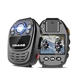 CAMMHD 1440P HD 256GB Body Cam mit Audio und Video 12-Stunden-Aufzeichnung Bodycam Infrarot-Nachtsicht-tragbare Body Camera mit erweitertem Speicher-Design für Sicherheit