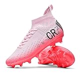 Fußballschuhe für Herren und Damen, Hallenfußballschuhe, Jugend AG TF Training, Fußballschuhe, Unisex, 111 Ag Pink, 6.5 Women/5 Men