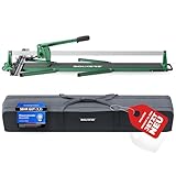 BOLKERS® ProCut XL 1200 Fliesenschneider - Fliesenschneider 1200mm Schnittlänge - präzise Schnitte dank Wolframcarbid-Schneidrad mit Kugellager - Flisenschneidmaschine mit magnetischem Brechstempel