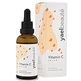 Yael Beauté - 99% Natürliches Vitamin C Serum & Hyaluron Serum Hochdosiert ● 50ml Made in UK ● Dermaroller geeignet ● Anti-Age & Anti-Falten ● Vegane Gesichtspflege