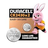 Duracell CR2430 Knopfzellen (2 Stück), CR 2430 Lithium-Knopfzellen 3 V
