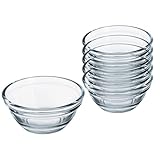 GRÄWE Glasschüssel, Ø 6 cm, 6er Set, klein Glasschalen, Schale für Konfitüre, Mini-Dipschale