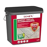 12,5kg - 1K Pflasterfugenmörtel für schmale Fugen ab 3 mm – wasserdurchlässig, unkrauthemmend, frostsicher, für Terrassen Gehwege Einfahrten (Anthrazit)