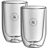 WMF Barista Gläser Set 2-teilig, zwei Latte Macchiato Gläser 280ml, Glas, Kaffeeglas, Kaffeebecher, doppelwandig, hitzebeständig spülmaschinengeeignet