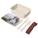 Fabulous Lunchbox mit Besteck, für kleine und große Hunde, beste Freunde, Argentinische Dogge, Pudel, 700 ml