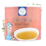 Gemüsebrühe herzhaft pikant | Hildegard Gemüsesuppe | 14 Hildegard-typische Gewürze | 100% natürlich | nach Hildegard von Bingen | 126 Teller | 380g