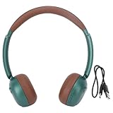 CHEOTIME Retro-Bluetooth-5.4-Kopfhörer, Komfortables kabelloses Over-Ear-Headset mit ANC-Geräuschunterdrückung, leichte Vintage-Kopfhörer für Anrufe, Reisen, Sport, Fitnessstudio, Zuhause (Grün)
