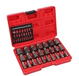 FENGJISUN Steckschlüssel-Satz 25-teiliges Mechaniker-Werkzeugset, Innensechskant-Bit-Set Mit Werkzeugkasten, Aufbewahrungskoffer for Zu Hause Werkzeug Set Für Haushalt