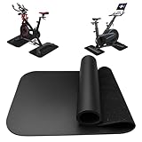2 Stück Bodenschutzmatte für Sportgeräte Fitnessgeräte 28 x 70cm, Bodenschutzmatte Fitness 6mm Dicke, Laufband Matte Schutzmatten, Matten Fitnessraum Bodenmatte Unterlegmatte für Crosstrainer