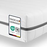 Sleepneo Matratze 90x200 - Ergonomische Kaltschaummatratze - 7-Zonen-Matratze H2 H3 - Oeko TEX Zertifiziert - Waschbarer Bezug - 2in1 Härtegrad - atmungsaktiv - Höhe 15 cm