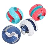 WHAMVOX 4 Stück Teiliges Rotierendes Puzzle-Ball Fidget Stressreduktion Tragbares Decompressionsspiel für Erwachsene Fördert Konzentration und Entspannung Unterwegs