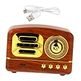 MERRYHAPY 1 Set Kleine Tischdekoration Vielseitiger Lautsprecher Praktischer Musiklautsprecher Kabelloser Subwoofer Vintage Mini Lautsprecher Dekoratives Radio Retro Musik Audio