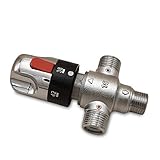 Wassertemperaturregelventil Adjust Tempcontrol 95-131℉ Thermostat Mischventil Effiziente Filterung Messinggehärtetes Ventil Hohe Sicherheit Einem Hochpräzisen Gerät Duschmischventil
