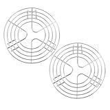CIYODO 2 Stück Runder Dämpfeinsatz aus Edelstahl mit Abnehmbaren Füßen Multifunktionaler Dampfgareinsatz für Reiskocher und Gemüse Hitzeschützendes Kochgestell für Küche und Reisen