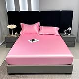 JIANINGHOME Spannbettlaken,180x200,Bettlaken Boxspringbett Topper Microfaser Spannbetttuch