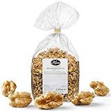 Alucra Walnüsse naturbelassen - Bruch extra hell - Handgeknackt aus Chile - Walnusskerne reich an Omega-3 - Veganer Snack ohne Zusätze - Nüsse für Studentenfutter und Nussmischungen - 500g Packung