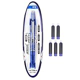 Nudorpn Einziehbarer Füllfederhalter, 0,38 mm Metall-Stift mit 5 Tintenpatronen, Transparenter Schaft, Handlicher und flüssiger Schreibkomfort, Ideal für Journaling und Skizzen