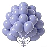 Gleemix 100 Stück Luftballons Grau Dunstige, 5 Zoll Happy Birthday Girlande Helium Ballons, Macarons Lila Luftballons Geburtstag, Latex Lavendel Luftballon, Für Hochzeit Geburtstagsdeko Gender Reveal