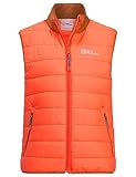 Jack Wolfskin Unisex Kinder Zenon Vest K Weste, Fuzzy orange, 140