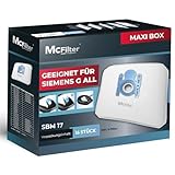 McFilter I 16 Staubsaugerbeutel kompatibel mit Siemens Typ G All VZ41FGALL / VZ16GALL Serie VS06 Q2.0 Q3.0 Q5.0 Q8.0 VSQ5 VSQ8 Z 2.0 Z 3.0 Z 5.0 Z 7.0 synchropower I mit Staubverschluss I inkl. Filter