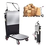 Aredwhiterui Zusammenklappbarer Elektrischer Treppensteiger - Hochleistungs-Transportwagen 1000W, 500kg (1102lbs) Tragfähigkeit, Geländegängige Raupen, 3-Gang & LCD-Display für Möbel, Lager, Umzug