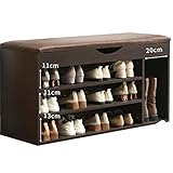 Schuhschrank, Schränke, Flur, schmaler Schrank, Schränke, Flure, Slimline, multifunktionale Schuhbank mit weicher Sitzpolsterung, Schuhregal, Stiefelbank, Schuhschrank für den Hauseingang, S