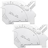 Hlennotor 2 Stück Brückennocken-Schweißlehre Zur Inspektion Von Geschweißten Oberflächenverbindungen, Edelstahl-Dickenmessgerät