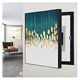 POCHY Stromzähler Box Dekoration Stromverteiler Sicherungskasten Verstecken Stromkasten Abdeckung for Büro Esszimmer Heimdekoration(A,60X70CM(23.6x27.5in))