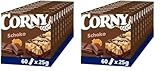 Corny Classic Schoko, Müsliriegel mit Schokolade, 60 x 25g (Packung mit 2)