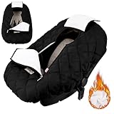 Bebamour Infant Car Seat Cover Universal Warm Baby Autositz Fußsack Anti Wind und Wasser Front Zip Tür Maschine waschbar