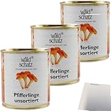usy Bundle für Waldschatz Pfifferlinge 3er Pack (3x290g Dose) + usy Block