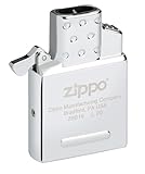 ZIPPO – Butane Double Flame Insert Single, ohne Case, nachfüllbar, in hochwertiger Geschenkbox, Silber