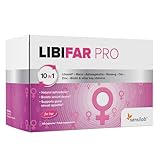 Hochwertiger Libido-Booster für Frauen mit patentiertem Liboost®, Maca, Ashwagandha, Ginseng, Zink, Biotin, Vitamin D, Vitamin B6 und Vitamin B12, LibiFAR PRO von Sensilab