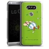 DeinDesign Hard Case kompatibel mit LG G5 Schutzhülle transparent Smartphone Handy Hülle Obelix Offizielles Lizenzprodukt Asterix