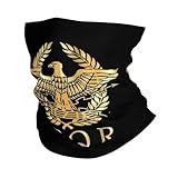 Winter Wärme Vintage Gold Römisches Reich Byzantinischer Adler Emblem Winter Halswärmer Männer Winddicht Wrap Face Schal Ski Rom SPQR Gamasche Stirnband