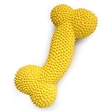 Petper Cw-0096EU Quietschendes Hundespielzeug aus Latex, Welpenspielknochen mit Dornen, Spielzeug zum Spielen und zum Training