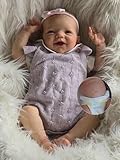 Anano Reborn Baby Mädchen 20 Zoll Reborn Puppen, Baby Puppe Weichkörper Junge, Lebensechte Puppen Zubehör, Silikon Babies Wie Echt Newborn Babies Sehr Realistisch