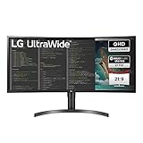 LG UltraWide Curved QHD Monitor 35WN75CP-B 89 cm - 35 Zoll, VA-Panel, HDR10, AMD FreeSync, Schwarz