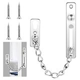 Die Diebstahlsicherungskette Chain Door Lock Türschutz Sicherheitsschloss Kettenschlösser Tür Sicherheitskette Kettenschloss für Innentüren Diebstahlsichere Sicherheitsschlösser mit 4 Schrauben