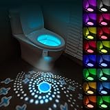 HOTUT Toilette Licht WC Nachtlicht, Toilettenschüssel Nachtlicht, 16 Farben Motion Sensor wc nachtlicht mit Projektorlampe zumToilettenbeleuchtung, Lustige und praktische Weihnachtsgeschenke