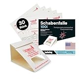 Catchmaster Schabenfalle 100i – 30x Premium Kakerlaken-Falle Klebefallen - Giftfrei & Biozidfrei - Mittel gegen Kakerlaken, Heimchen & Schaben - Zur Bedarfsermittlung & Monitoring