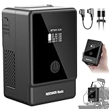 NEEWER Basics V Mount Akku PS099E, 6800mAh/99Wh Mini V Lock mit OLED Display, D Tap/Typ C Kabel, PD65W USB C Schnellladung, D Tap/BP/USB A/DC Ausgang für Videokamera Monitor Camcorder Filmproduktion