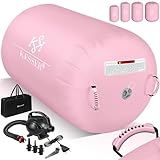 KESSER® Aufblasbare Airtrack | inkl. Tragetasche & elektr. Luftpumpe | Barrel Tumbling, Yoga, Fitnessmatte, Trainingshilfe, Turnmatte, Balance Trainer, Sportmatte, Gymnastikmatte, Workout