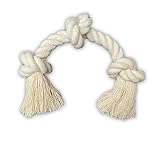 Go Rilla® Hundespielzeug Seil, Tau Hund Spielzeug, Hund Seil Spielzeug Set, Interaktives Kauspielzeug Spielzeug, Vorteilhaft für die Zahnreinigung des Hundes, für Mittlere/Große Hunde (M, Natur)
