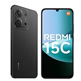 XIAOMI Redmi 15C 6,9' Handy 120Hz, 6000 mAh, 4+256G Smartphone Midnight Black